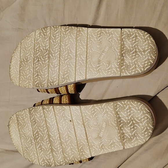 EUC Sam And Libby Wicker/straw Slides - Picture 8 of 11